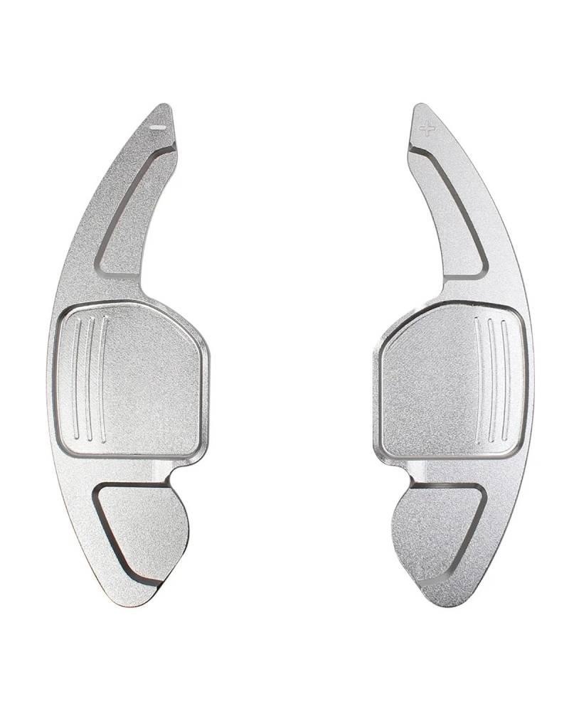 Schaltwippen Auto-Lenkrad-Schaltwippen-Verlängerung, Schalthebel, Getriebeaufkleber, Für Skoda Für Octavia Für A5 Für MK2 Für Combi 2010 2012 Lenkradg Paddle(Silver) von LIJHGFFA