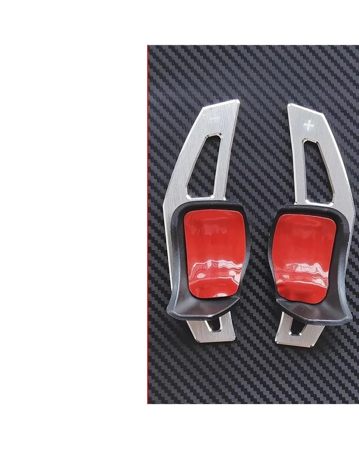 Schaltwippen Für Skoda Für Octavia Für A7 Für MK3 Für 5E Für RS Für VRS Superb B8 Auto Lenkrad Schaltwippe Extend Shifter Aufkleber Getriebe Lenkradg Paddle(for Type B Silver) von LIJHGFFA