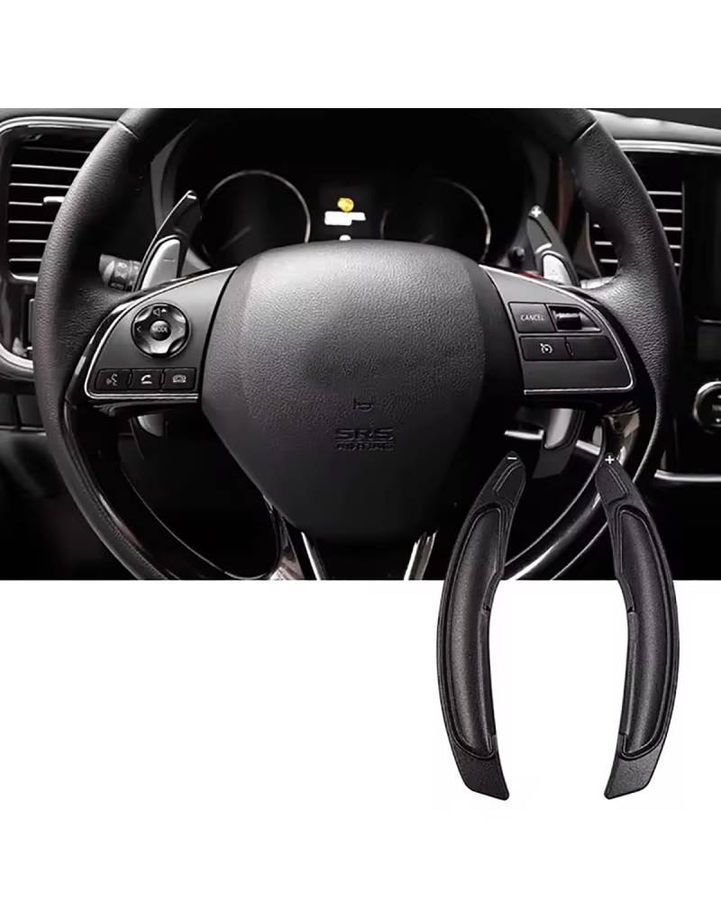 Schaltwippen Modifikation Der Schaltwippen Am Autolenkrad Für ASX Für Outlander Für Lancer Für Eclipse Für Cross Für Lancer 2010-2021 Lenkradg Paddle(Black 2pcs) von LIJHGFFA