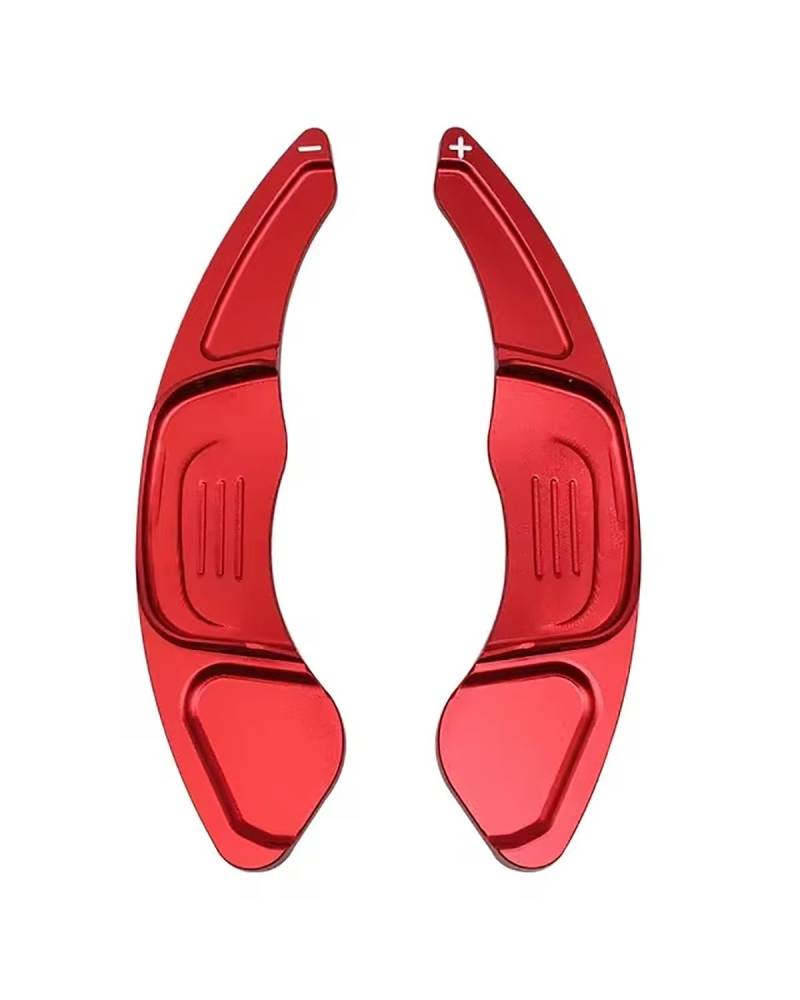 Schaltwippen Rad Aluminium Schaltwippen Für Golf 7 2015-2019 Für GTI R Für MK7 Auto Lenkrad Schaltwippen Lenkradg Paddle(Red) von LIJHGFFA