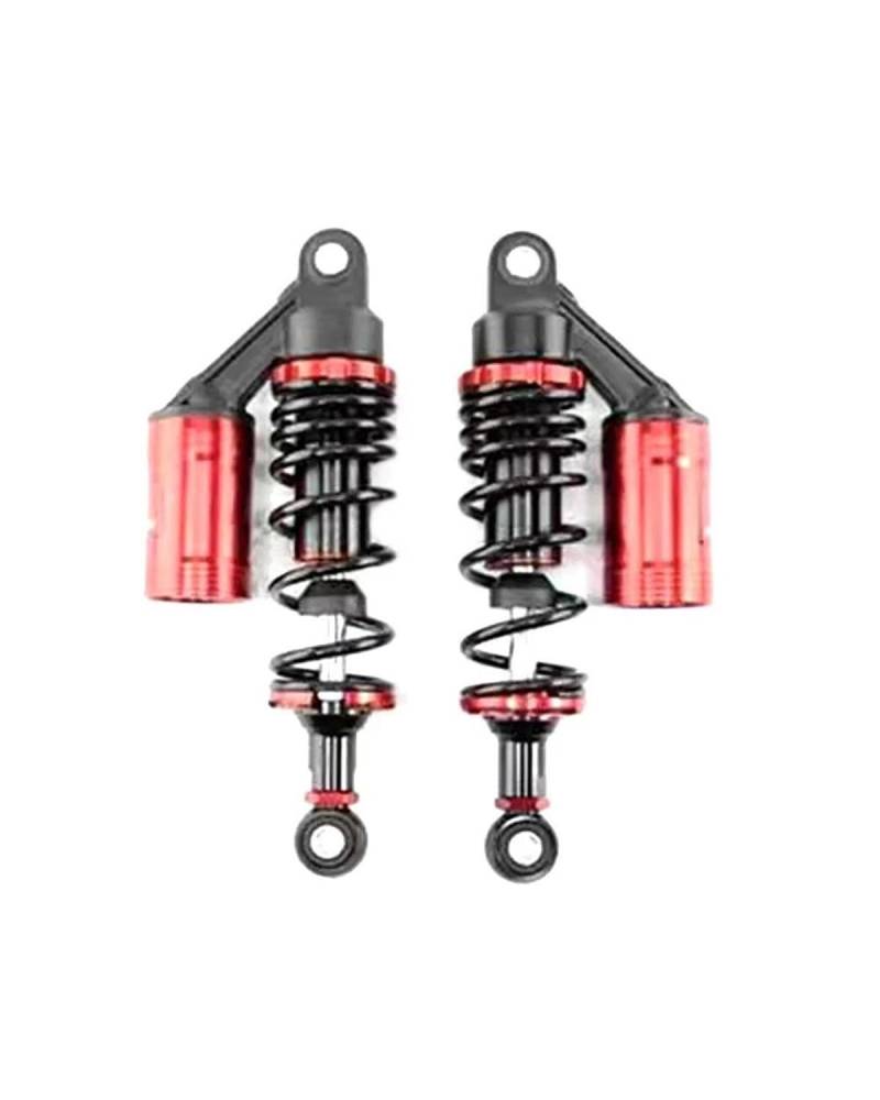 Stoßdämpfer 265mm Für Yamaha RSZ Jog NIU Ninebot Dirt Pit Bike Motorrad Hinten Stoßdämpfer Roller Elektrische Fahrrad Hinten Suspension Motorrad Stoßdämpfer(265 Black red 1pair) von LIJHGFFA