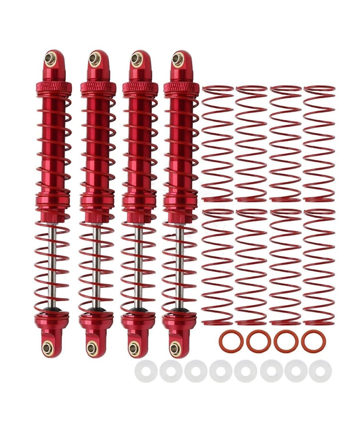 Stoßdämpfer Für 1/10 RC Crawler Auto Axial SCX10 AXI03007 RBX10 D90 TRX4 Metall 70mm 80mm 90mm 100mm 110mm 120mm Stoßdämpfer Öl Dämpfer Motorrad Stoßdämpfer(4PCS Red 120mm) von LIJHGFFA