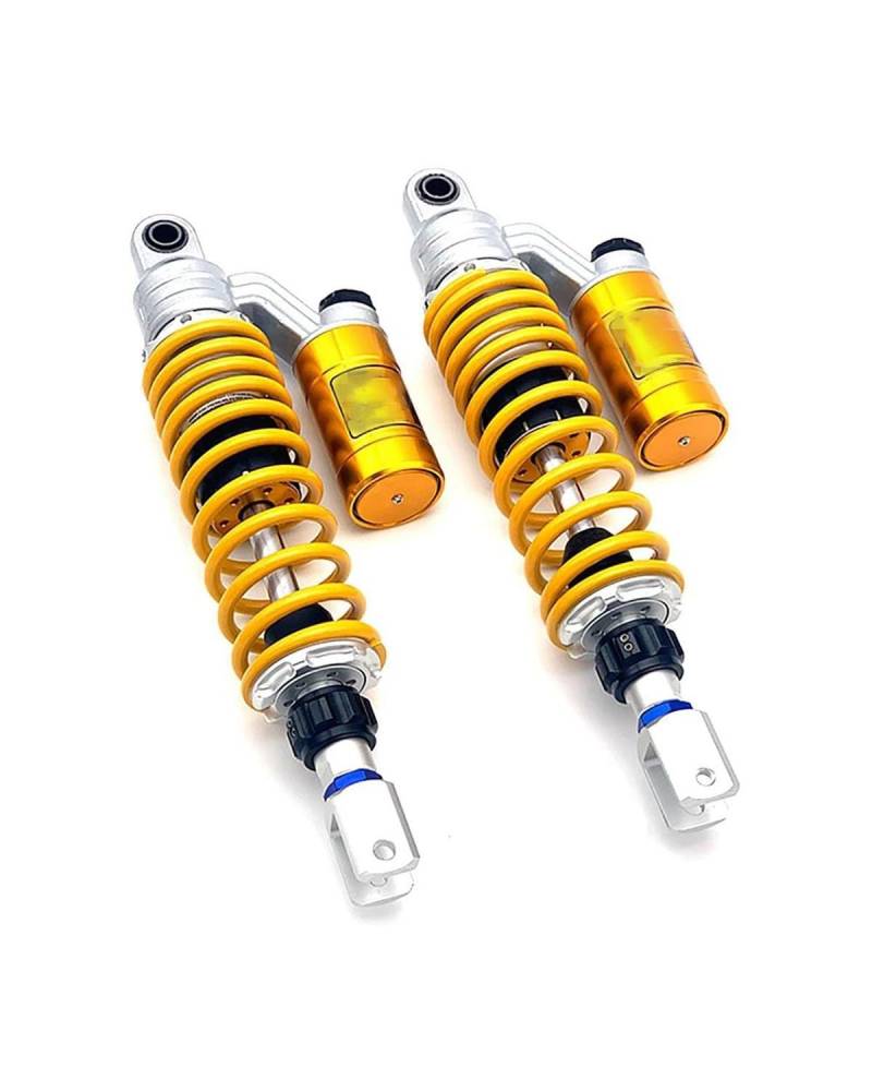 Stoßdämpfer Für Yamaha BWS NMAX Aerox155 Für Xmax Pcx125 Roller 320mm-360mm Motorrad Hinten Stoßdämpfer Dämpfung Einstellbare Universal Motorrad Stoßdämpfer(Yellow 320mm 1pair) von LIJHGFFA