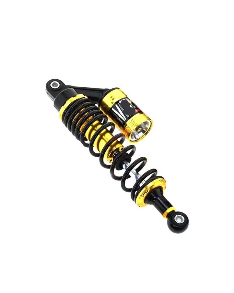 Stoßdämpfer Universal 320/340 Mm Motorrad Luft Stoßdämpfer Hinten Suspension Für Yamaha Roller Für Xmax Aerox Dio ATV Quad Dirt Bike Motorrad Stoßdämpfer(320mm Gold 0) von LIJHGFFA