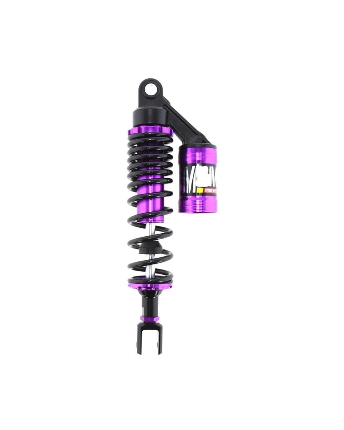 Stoßdämpfer Universal 320/340 Mm Motorrad Luft Stoßdämpfer Hinten Suspension Für Yamaha Roller Für Xmax Aerox Dio ATV Quad Dirt Bike Motorrad Stoßdämpfer(320mm Purple U) von LIJHGFFA