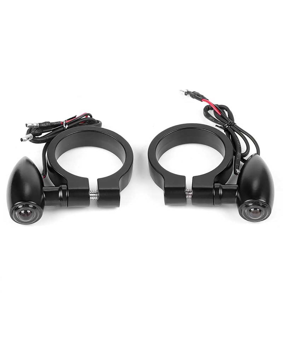 lde Blinker Motorrad 41mm Vorderradgabelrohre Blinker Bernstein Blinker Motorrad Vorderhalterung Anzeigelampen Mini Blinker Motorrad(2pcs Black) von LIJHGFFA