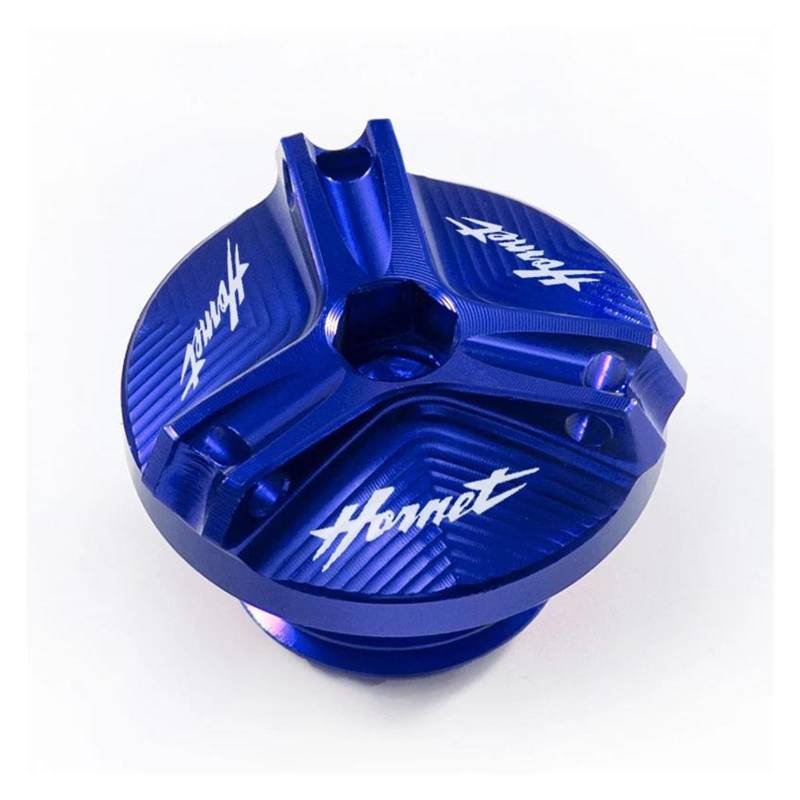 Für HO&NDA Goldwing Gl1800 Hornet 600 900 Hornet CB600F 2007-2009 2010 2011 2012 Motoröl Kappe Bolzen Tankdeckel(Blue) von LIJUNSHANI