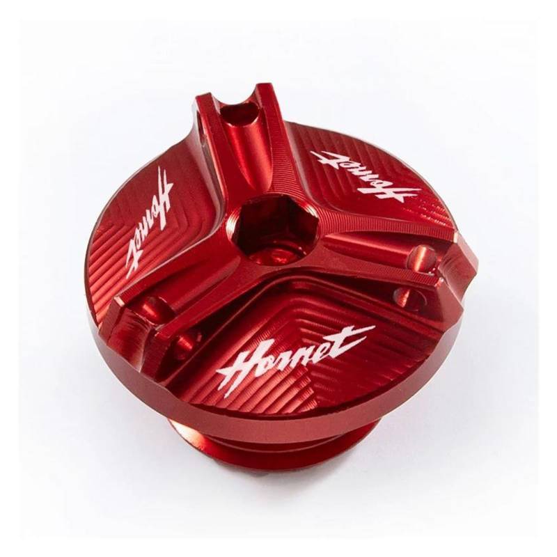 Für HO&NDA Goldwing Gl1800 Hornet 600 900 Hornet CB600F 2007-2009 2010 2011 2012 Motoröl Kappe Bolzen Tankdeckel(Red) von LIJUNSHANI