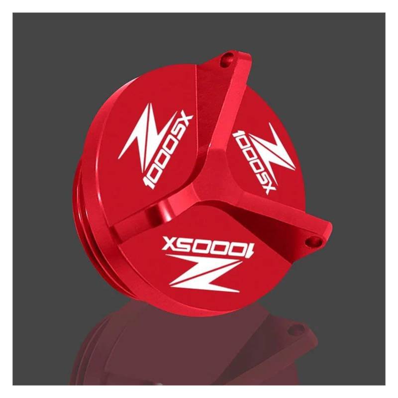 Für Ka&wasaki Z1000 Z1000SX Ninja1000 2010-2023 Motorrad CNC M20 * 2,5 Motoröl Kappe Tankdeckel Schutz(Red2) von LIJUNSHANI