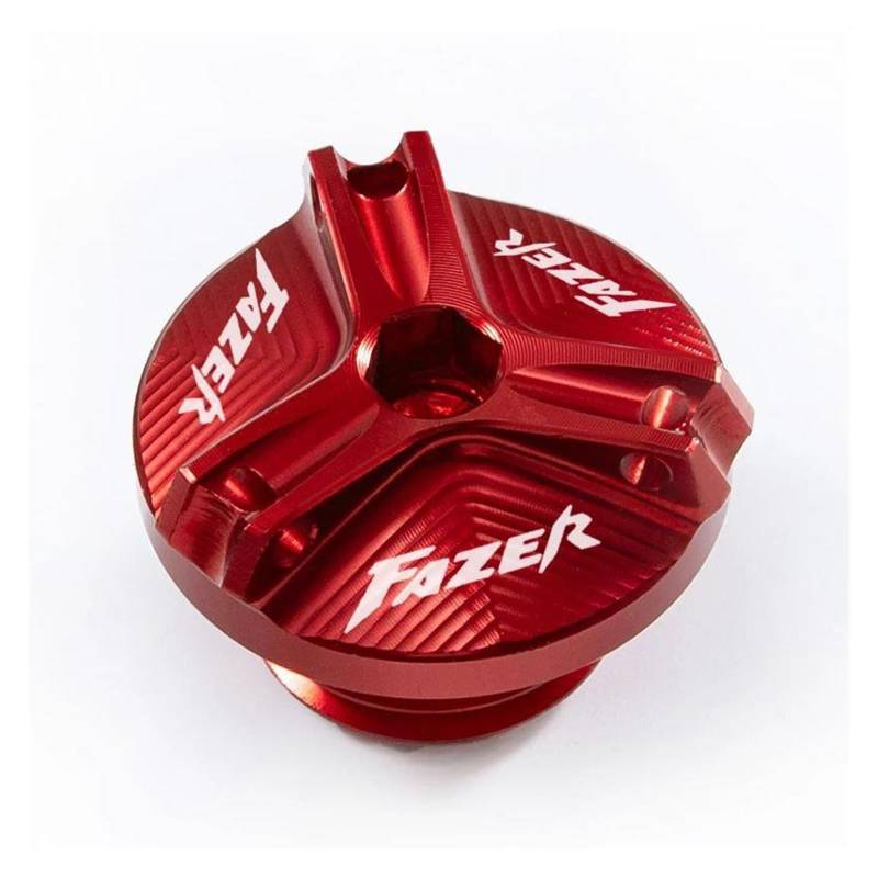 Für YAMA&HA FAZER FZ6 FZ6R FZ1 FZ8 FAZER FZ750 FZR1000 Motorrad Motor Öl Füllstoff Abdeckung Öl Filter Abdeckung(Red) von LIJUNSHANI