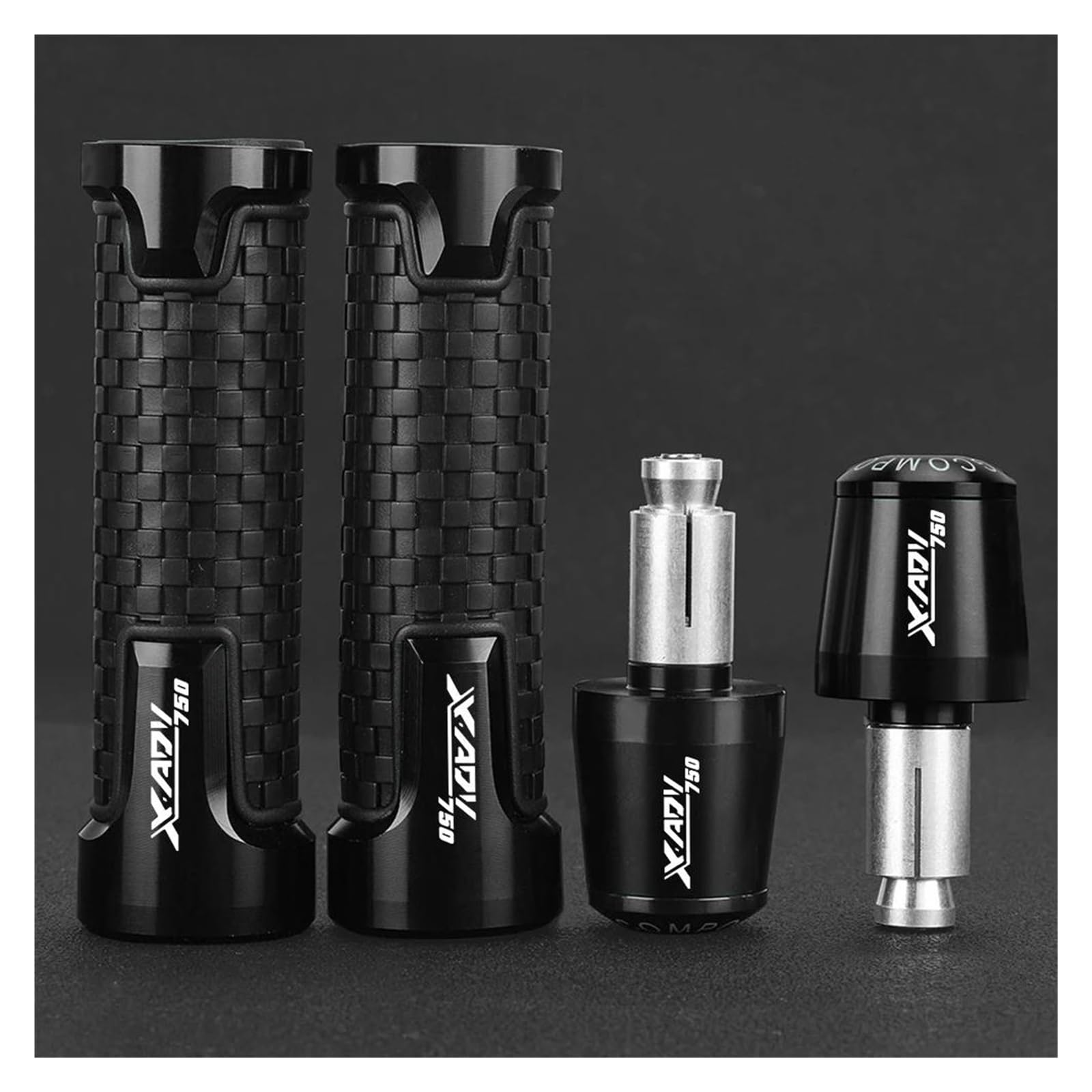 Lenkerende Für HON&DA X-ADV750 XADV 750 2017-2021 Motorrad Grip Enden 7/8 "22MM Lenker Griffe Griff Bar End Plugs(12) von LIJUNSHANI