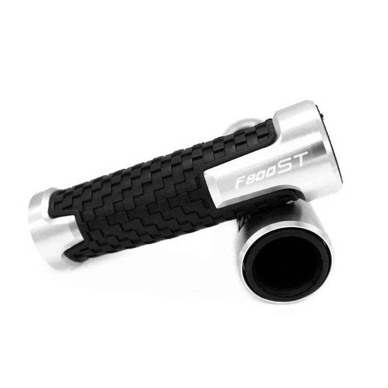 Lenkerenden 7/8 "22mm Motorrad Griff Lenker Hand Bar Grip FÜR BM&W F800ST F 800 ST 2018 F800 2016 2013 2006 2007 2008(Silver) von LIJUNSHANI