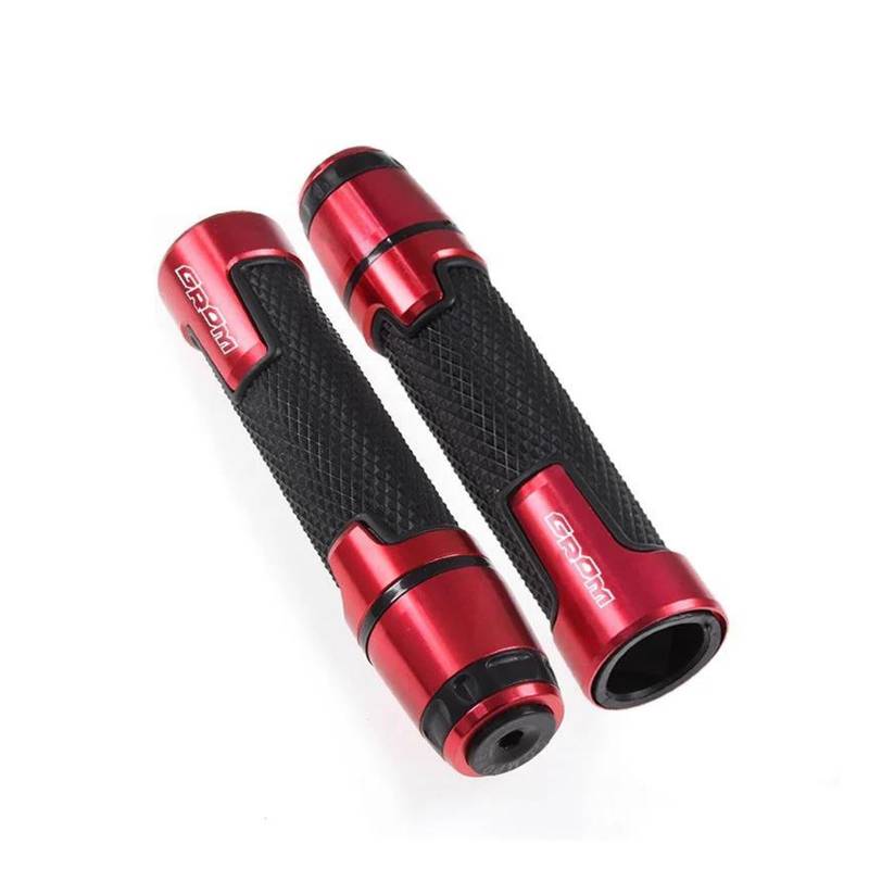 Lenkerenden 7/8 ''22mm Motorrad Knöpfe Anti-Skid Roller Griff Griffe Hand Griff Für MSX125 GROM MSX 125 2013-2017(Red) von LIJUNSHANI