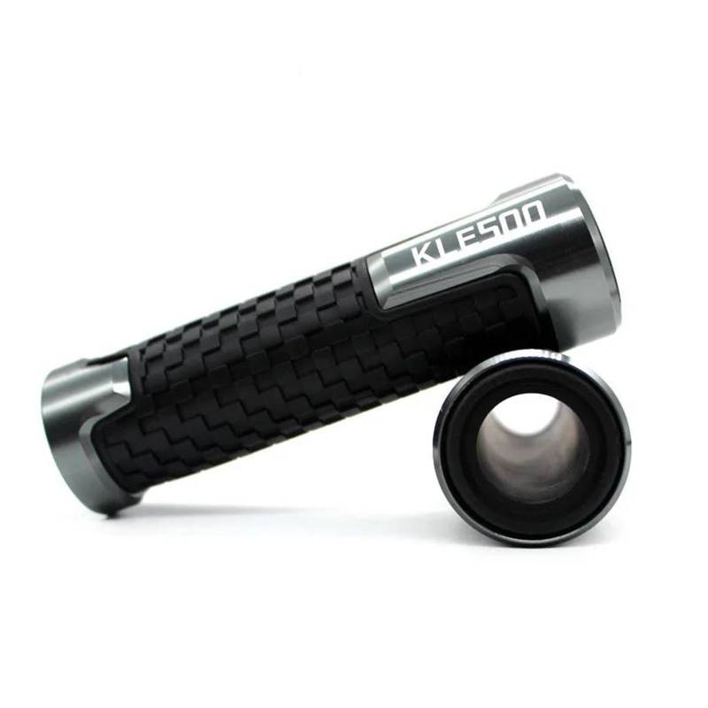 Lenkerenden Für KLE500 KLE 500 7/8 "22mm Motorrad Lenker Grip Ende Motorrad Gummi Griff Thruster Griffe(Titanium) von LIJUNSHANI