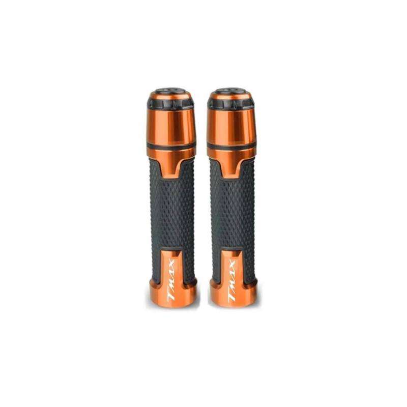 Lenkerenden Für YAM&AHA TMAX500 TMAX530 TMAX560 TMAX 560 T-MAX 530 TMAX 500 Motorrad 7/8 "22MM Anti-Slip Lenker Griffe Enden(Orange) von LIJUNSHANI