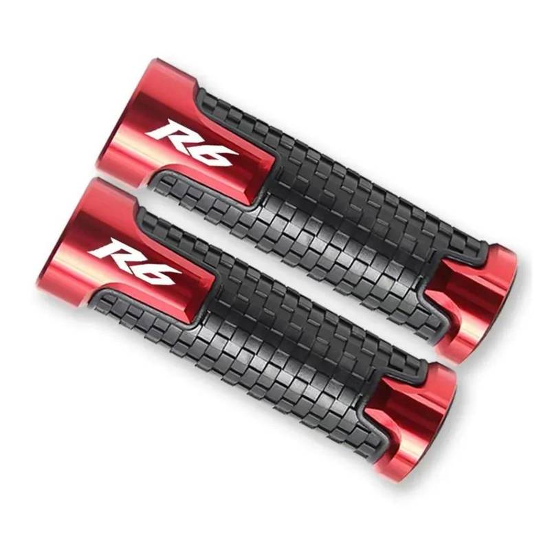 Lenkerenden Für YAM&AHA YZFR6 YZF-R6 YZF R6 R6S 1999-2015 Motorrad rutschfeste Lenkergriff Gasgriff CNC Hand Bar Griffe(Red) von LIJUNSHANI