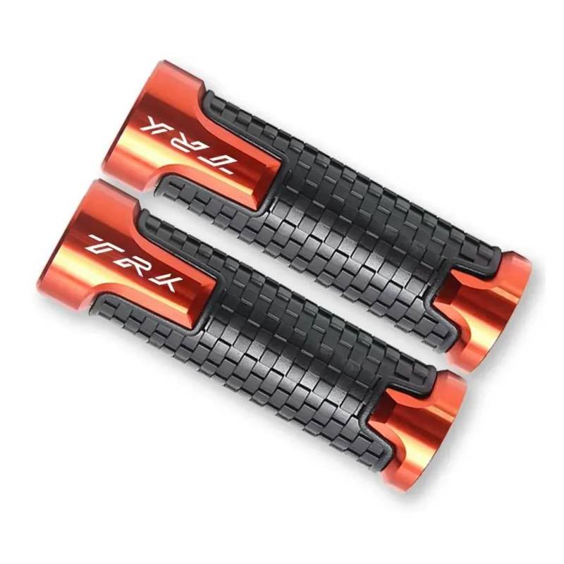 Lenkerenden Motorrad 22MM 7/8 "Lenkergriffe Gummigriff Thruster Griffe Für TRK502 TRK502X TRK 502 502X Alle Jahr(Orange) von LIJUNSHANI