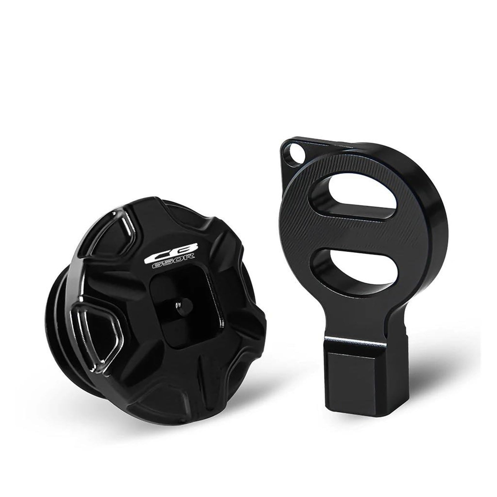 Motorrad Anti-Diebstahl-Öl-Einfüllstutzen-Kappe Motoröl-Stecker-Abdeckung Für HO&NDA CB CB650R CB650F 650F 650R 2014-2024 2023(Black2) von LIJUNSHANI