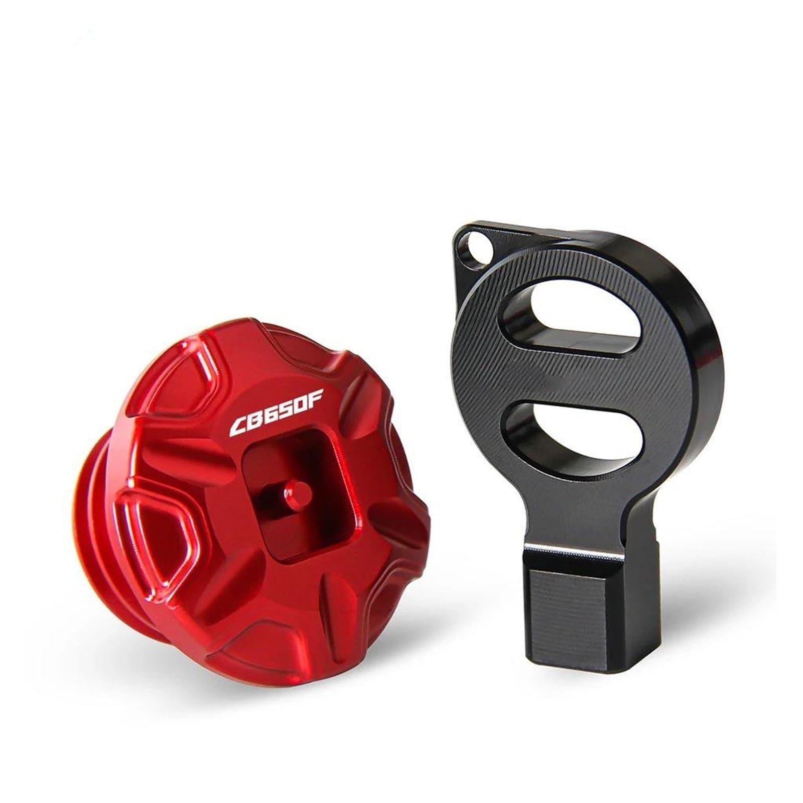 Motorrad Anti-Diebstahl-Öl-Einfüllstutzen-Kappe Motoröl-Stecker-Abdeckung Für HO&NDA CB CB650R CB650F 650F 650R 2014-2024 2023(Red) von LIJUNSHANI