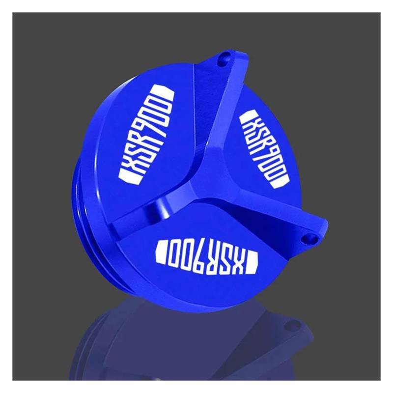 Motorradzubehör CNC-Motoröldeckel Tankdeckel Schutz M26 * 3 Für YAMA&HA XSR900 Xsr900 2016-2019(Blue) von LIJUNSHANI