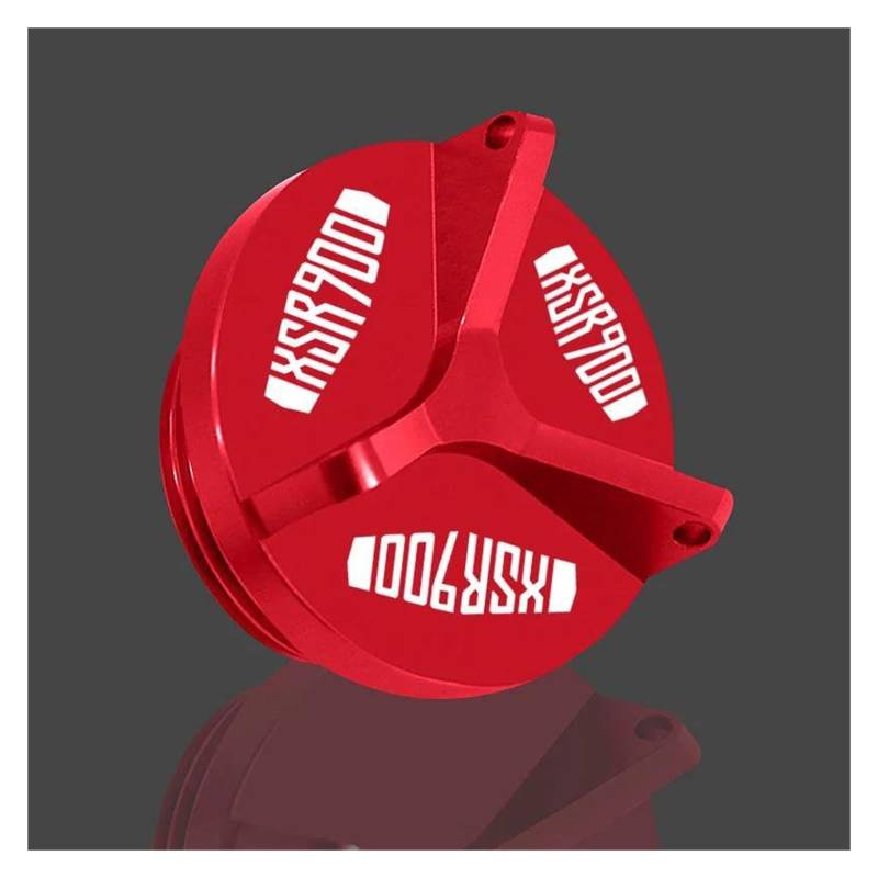 Motorradzubehör CNC-Motoröldeckel Tankdeckel Schutz M26 * 3 Für YAMA&HA XSR900 Xsr900 2016-2019(Red) von LIJUNSHANI