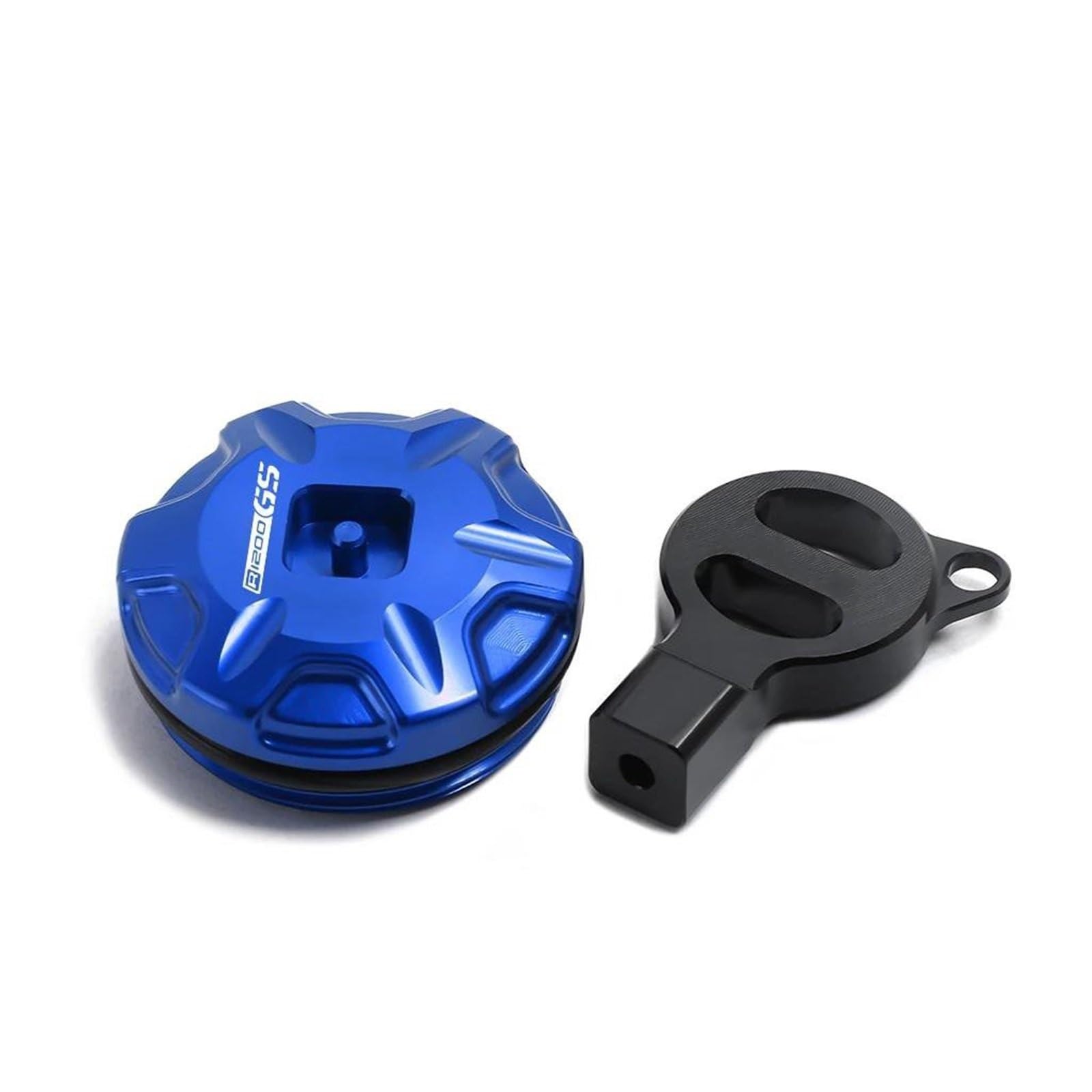 Motorräder Anti-Diebstahl-Motoröl-Stecker-Abdeckung Für B&MW R1200GS Abenteuer LC ADV R 1200 GS 1200GS 2004-2018(Blue) von LIJUNSHANI