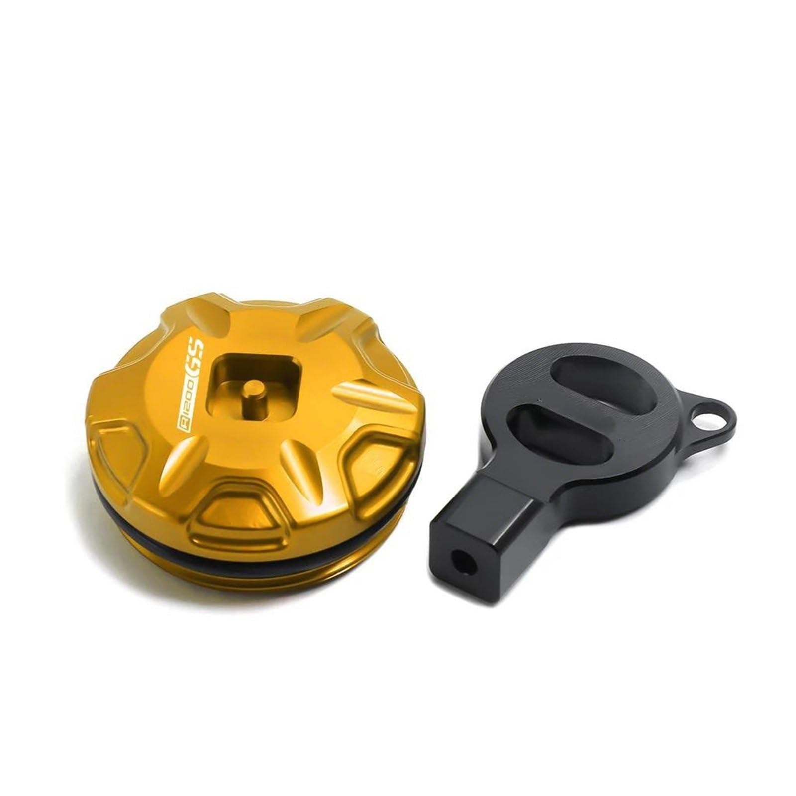 Motorräder Anti-Diebstahl-Motoröl-Stecker-Abdeckung Für B&MW R1200GS Abenteuer LC ADV R 1200 GS 1200GS 2004-2018(Gold) von LIJUNSHANI