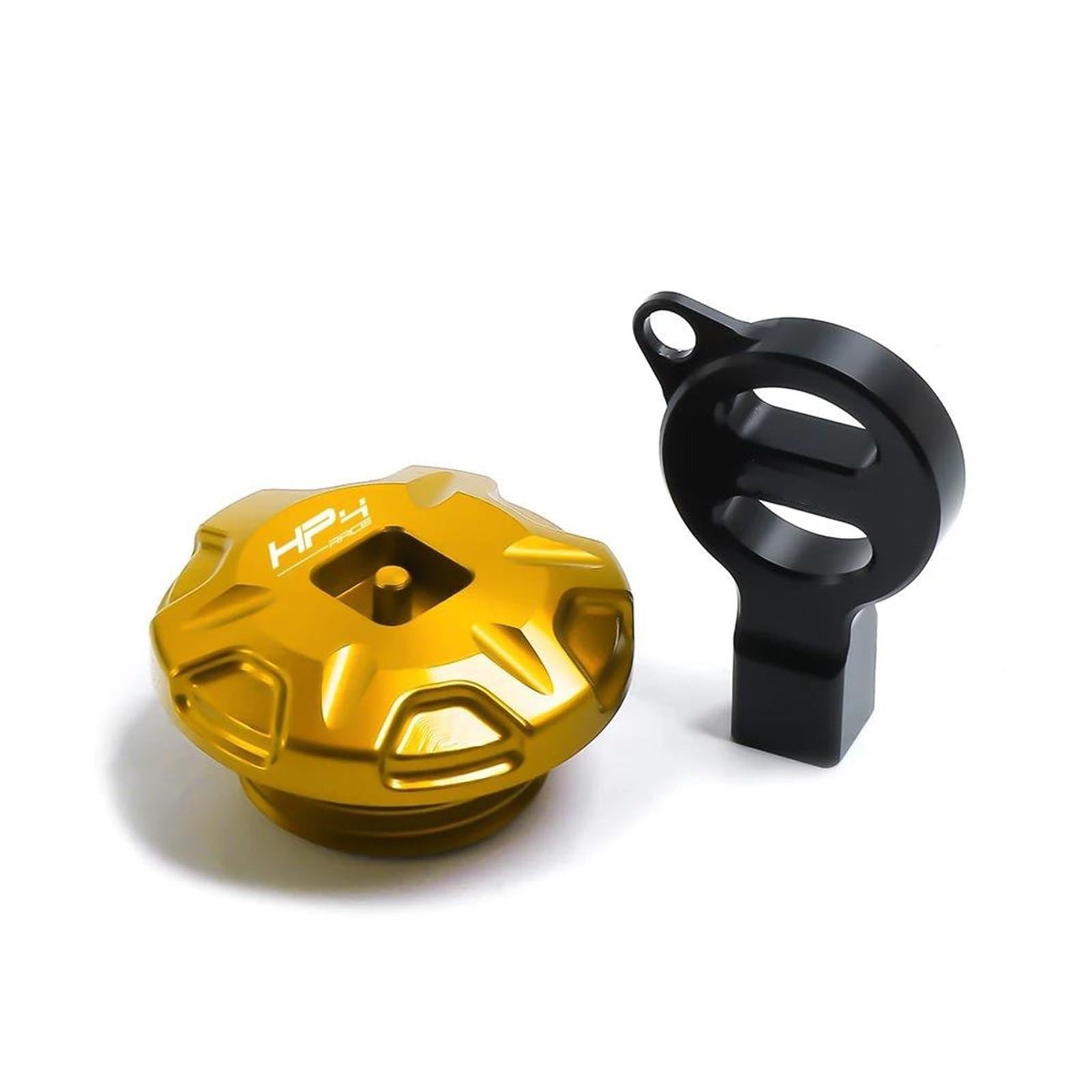 Motorräder Anti-Diebstahl-Öl-Einfüllstutzen-Kappe Motoröl-Stecker-Abdeckung Für B&MW HP4 RENNEN S1000RR S10000R HP 4 2014-2017(Gold) von LIJUNSHANI