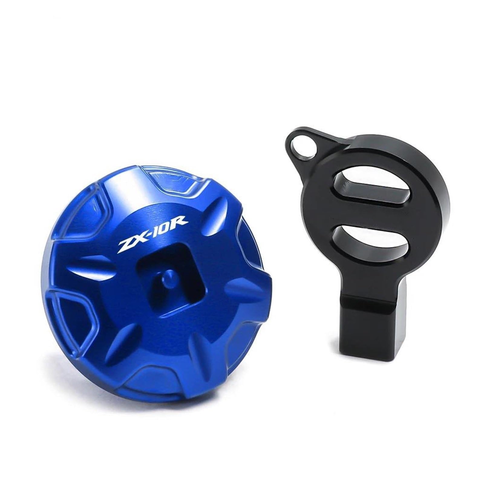 Motorräder Anti-Diebstahl-Öl-Einfüllstutzen-Kappe Motoröl-Stecker-Abdeckung Für Ka&wasaki NinjaZX10R ZX-10R ZX10R ZX-10RR ZX10RR ZX10(Blue2) von LIJUNSHANI