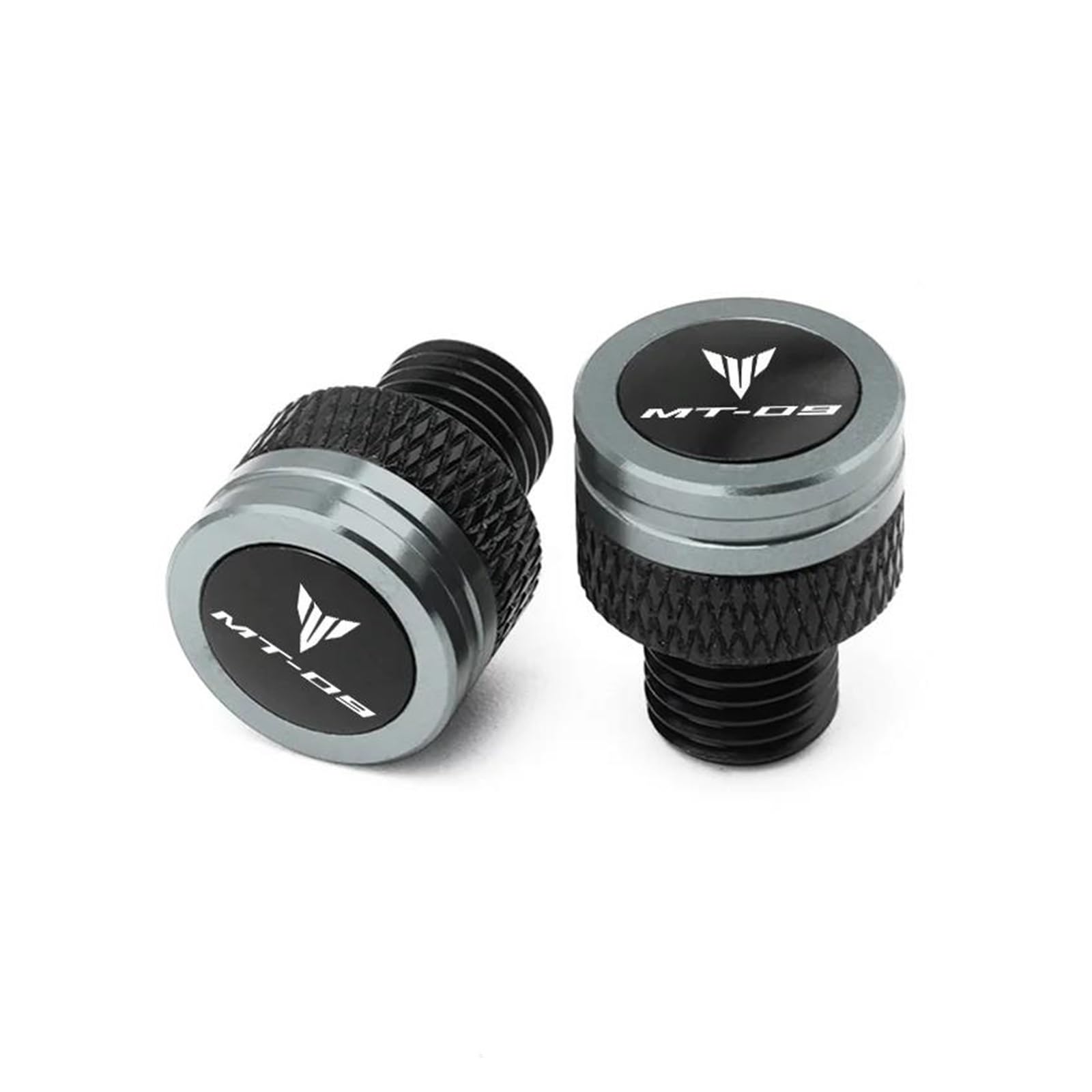 Rückspiegel Aluminium Spiegel Loch Stecker Schrauben Schrauben Für YAM&AHA MT07 MT09 SP MT 09 07 10 FZ09 FZ09 MT-09(Titanium) von LIJUNSHANI