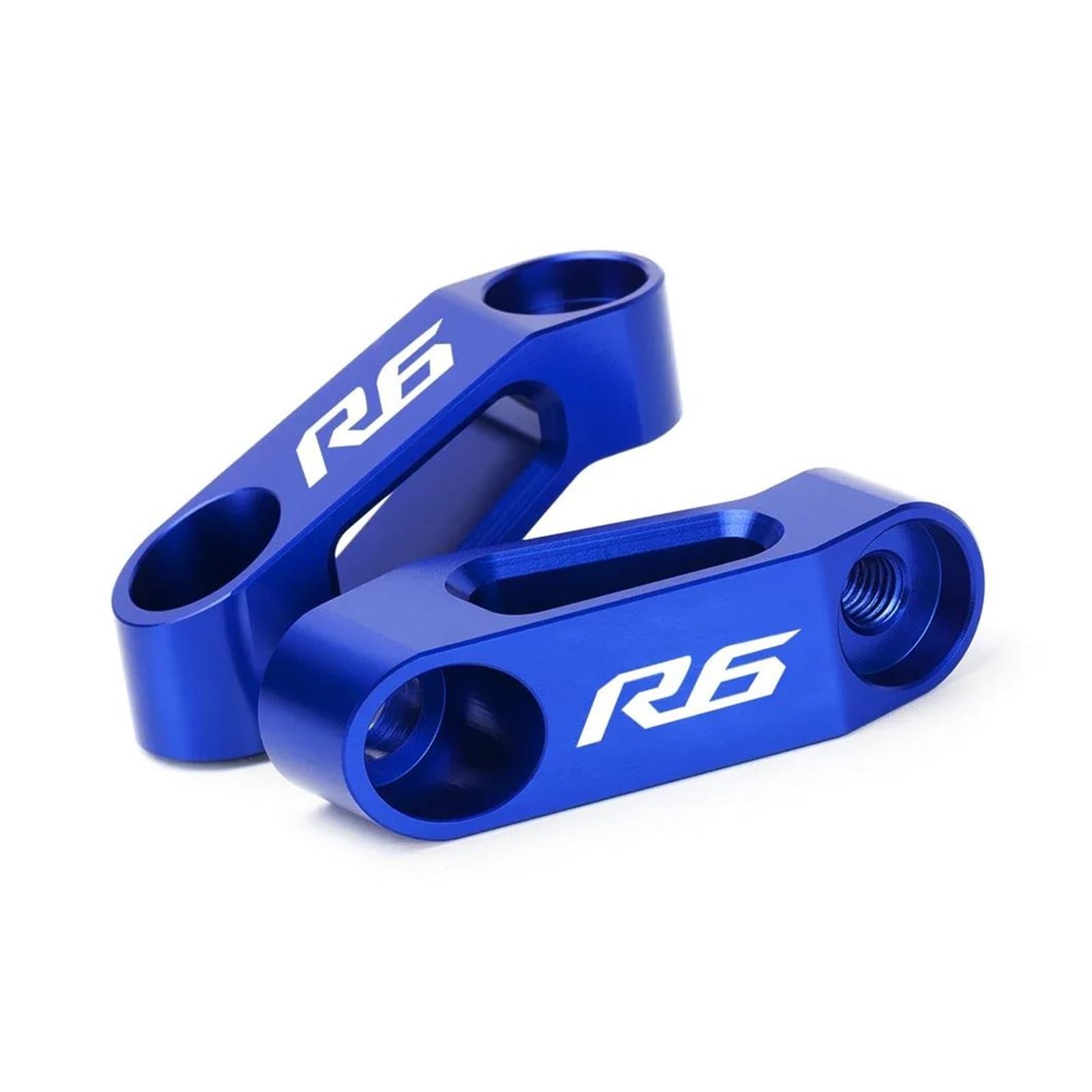 Rückspiegelerhöhungsklemme Für YAMA&HA YZF R1 R1M R3 R6 R7 R25 R125 YZFR1 YZFR1M YZFR7 YZFR6 YZFR25 Spiegel Verlängern Riser Rück Adapter(Blue6) von LIJUNSHANI