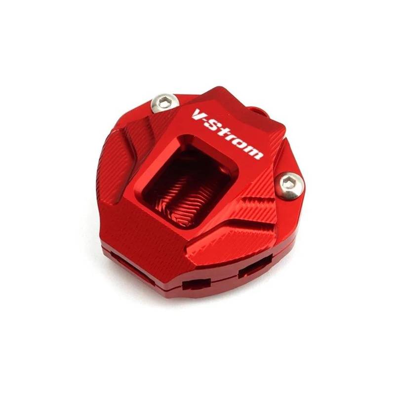 SchlüSselgehäUse Motorrad Schlüssel Fall Shell Schlüsselring Für Suzuki V Strom 650 1000 1050 1050XT 800DE Vstrom DL1050 DL650 800 DE(Red) von LIJUNSHANI