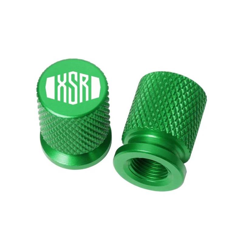 Ventilschaftkappen Für YAMA&HA XSR700 XSR 700 XSR900 XSR 900 XSR125 155 Motorrad Aluminium Reifen Ventil Air Port Stem Abdeckung Caps(Green) von LIJUNSHANI