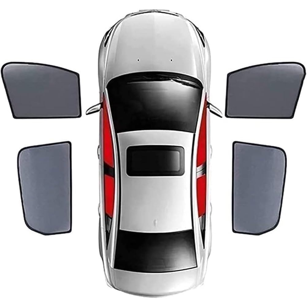 Auto Seitenfenster Sonnenschutz für Renault Captur Duster Kadjar Megane RS, Sonnenblende Vorne Hinten Vorhang Visier UV-Schutz Sonnenblenden Sichtschutz Protection,D/4 Window Doors von LIMIMIKAIXIN