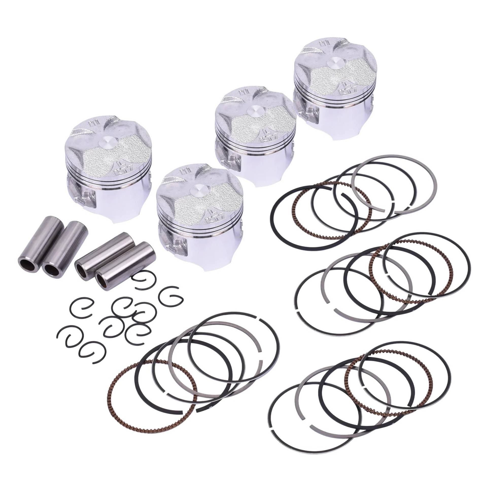 4set 48,5mm 48,75mm 49mm STD ~ +100 Hinzufügen 0,25 0,5 0,75 1,0 Motorrad Motor Kolben Ringe for CBR250 CBR250F CBR250FG MC14(0.50 Piston Ring) von LIMINGHUA