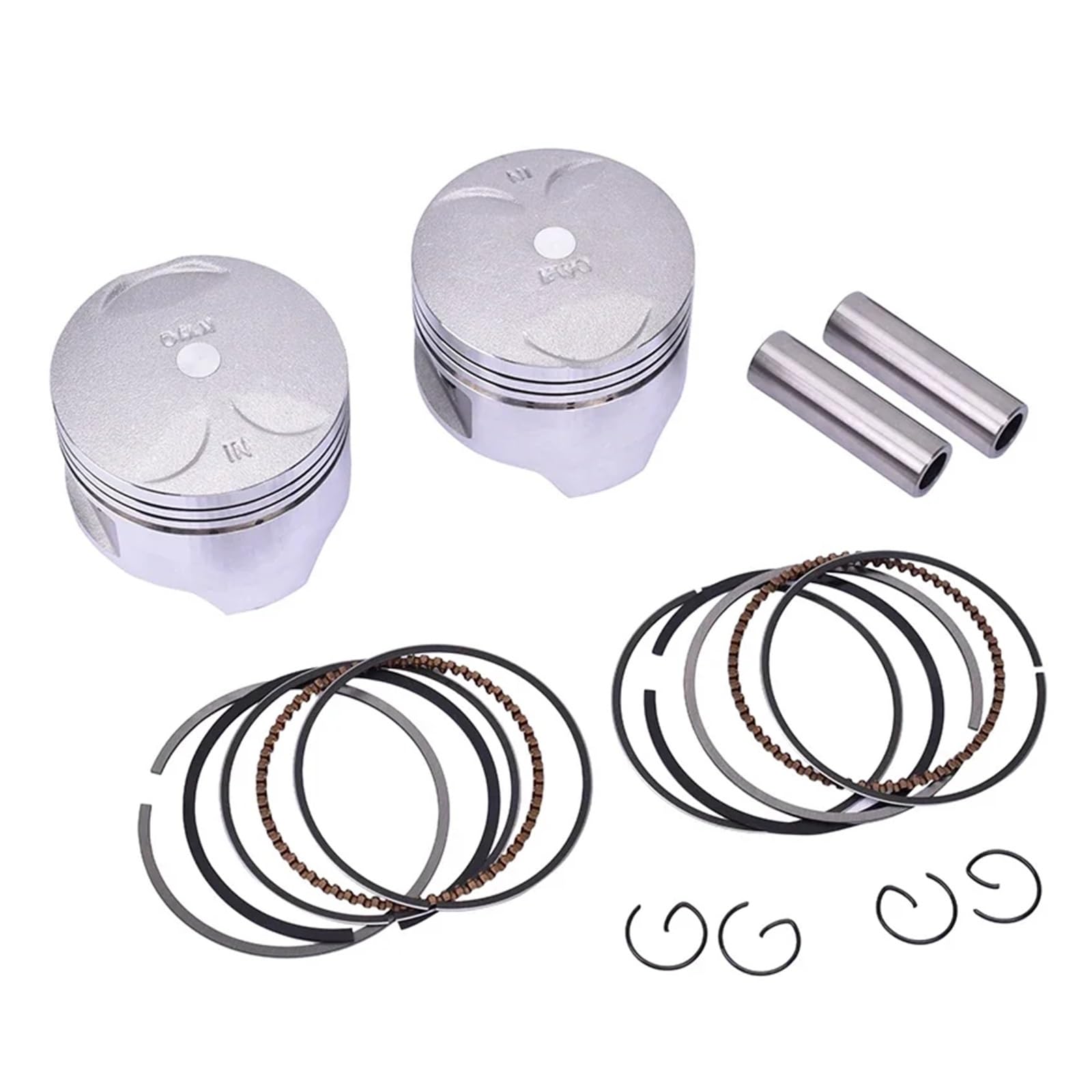 64mm 64,25mm 64,5mm STD +25 +50 +0,25 +0,5 Motorrad Kolben und Ring Kit for Steed 400 VRX400(2 Sets 64.50mm) von LIMINGHUA