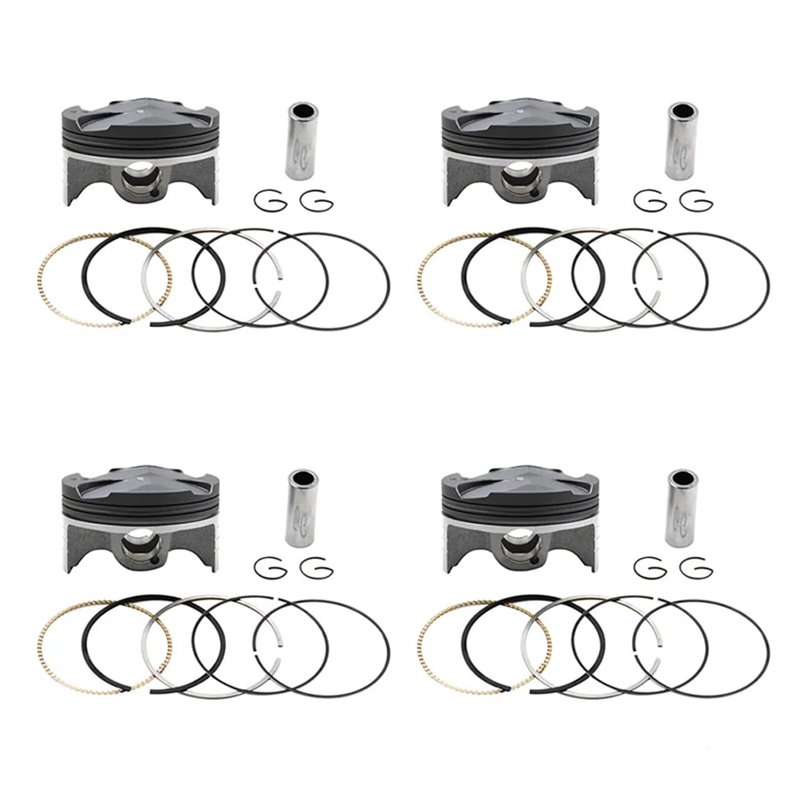 Kolbenringe-Kit STD +50 +100 67 mm 67,5 mm 68 mm for CBR600 CBR 600 F5 13101-MEE-000 Motorradmotorteile(4pcs 67mm) von LIMINGHUA