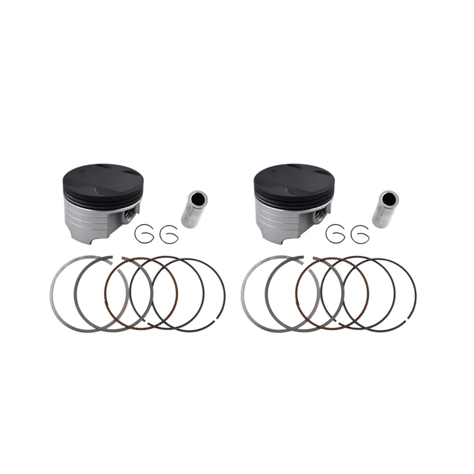 Motorrad Bohrung Größe 49mm STD ~ + 100 Kolben Ring for XV250 1988-2018 XC125 1990 1991 1992 1993 XV XC 250 125(2 Set 49.5mm) von LIMINGHUA