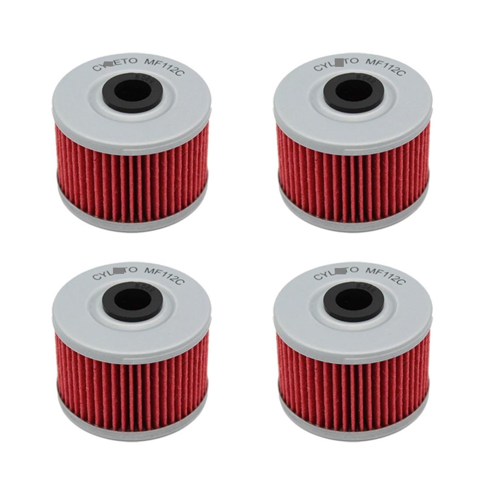 Motorrad-Motorölfilter for Sport 300 S XS RS Utility Crossroad 300 Flat 500 500 S(4pcs-red) von LIMINGHUA