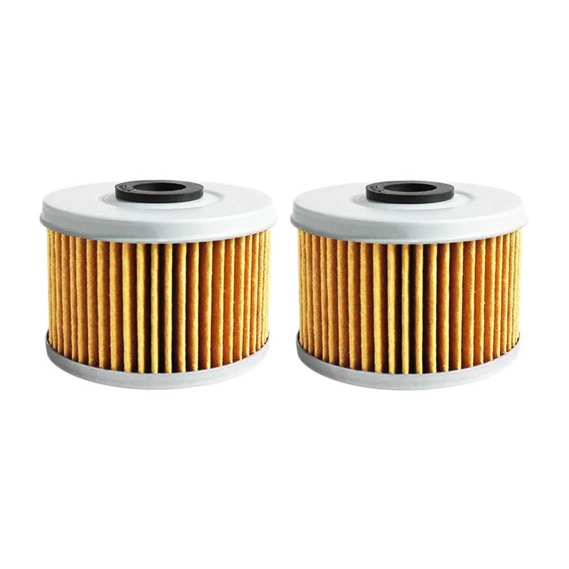 Motorrad Ölfilter for CBF125 CBF250 VT125 VT125C VT 125 Schatten XL125 XL125V Varadero XL 125 CB400 CB 400 VTEC(2pcs-yellow) von LIMINGHUA