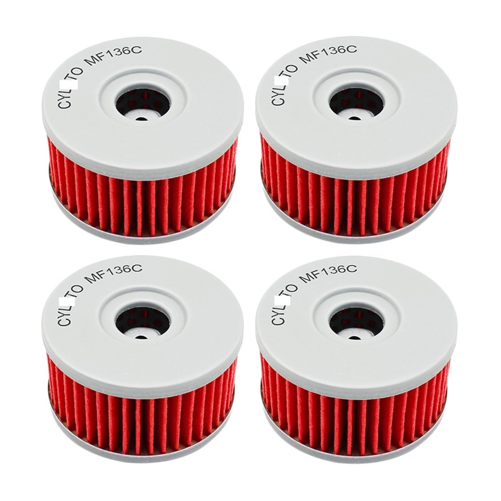 Motorrad-Ölfilter for DR250 DR250SE DR 250 S 82–99 DR350 DR350SE DR 350 S 90–00 DR400 DR400S 80–83 DRZ250 DRZ 250(4pcs-red) von LIMINGHUA