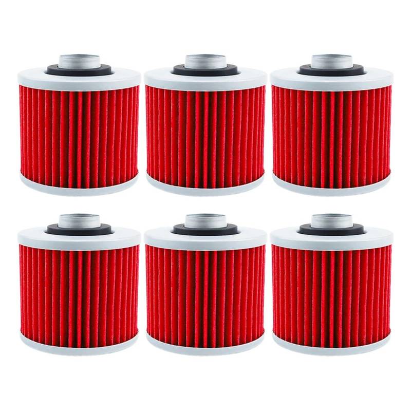 Motorrad-Ölfilter for TRX850 TDM850 TDM900 BT 1100 Bulldog Tenere XTZ 660 750 Grizzly YFM 600 Raptor YFM 700(Red-6) von LIMINGHUA