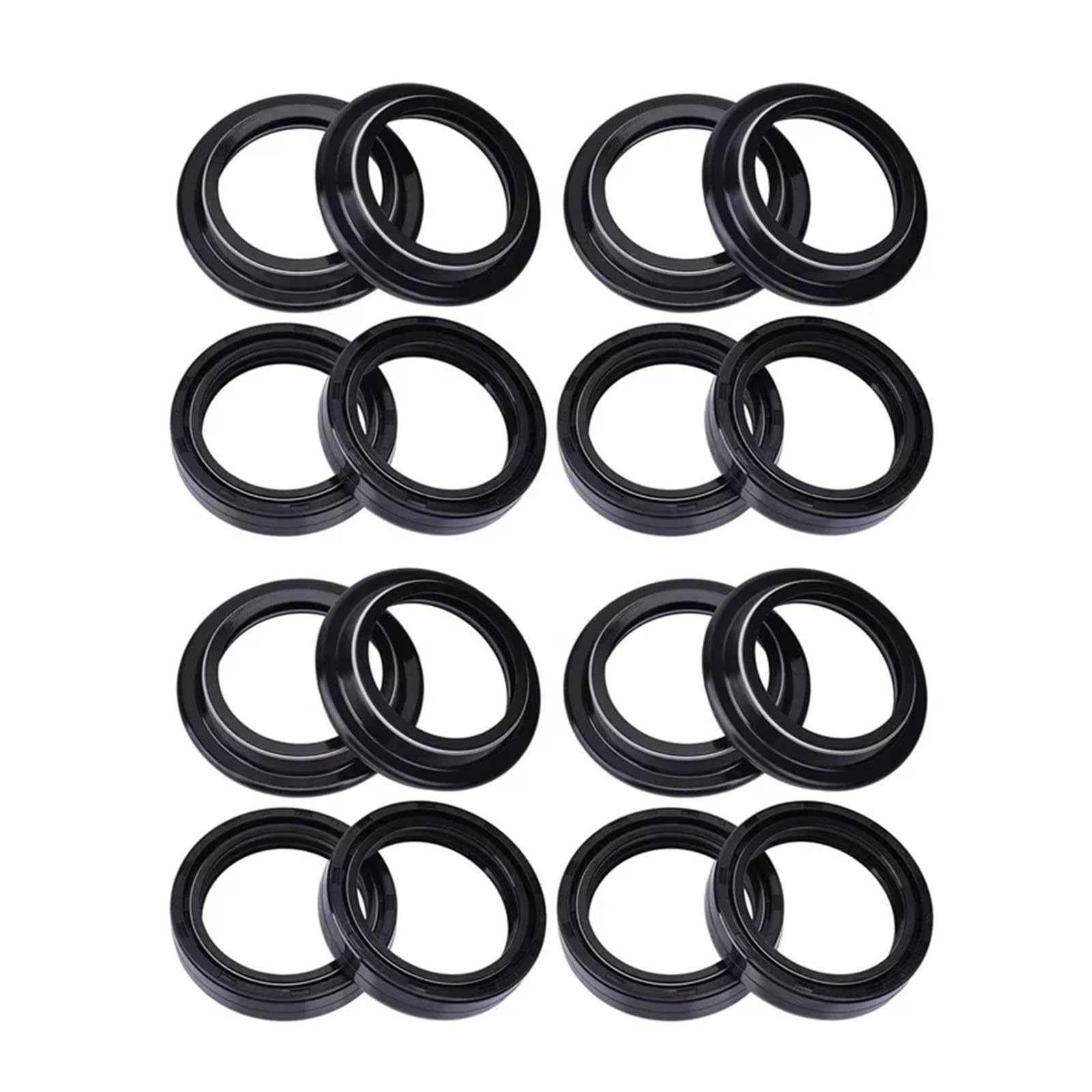 Motorrad Schock Gabel Dämpfer Öl Dichtung & Staub Abdeckung Lip for CMX500 REBEL 500 2017-2020 CTX700 14-2018 CTX 700 CMX 500(8pcs seal 8pc cover) von LIMINGHUA