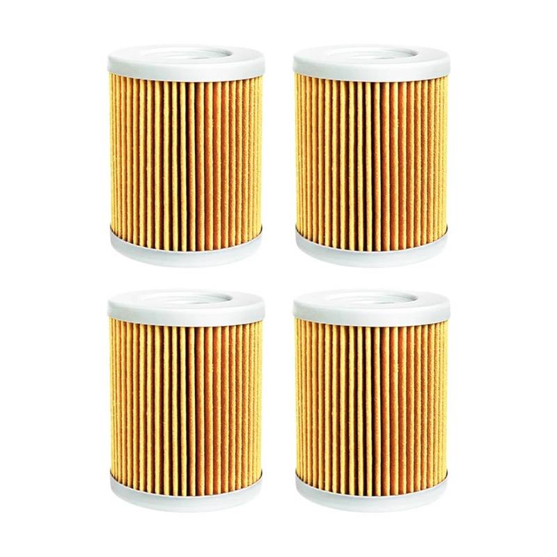 Motorradteile Ölfilter for Arc-tic Cat 250 2X4 1999–2005 300 2X4 4x4 MRP 1998 1999 2000 2001 2002 2003–2005(4pcs-yellow) von LIMINGHUA