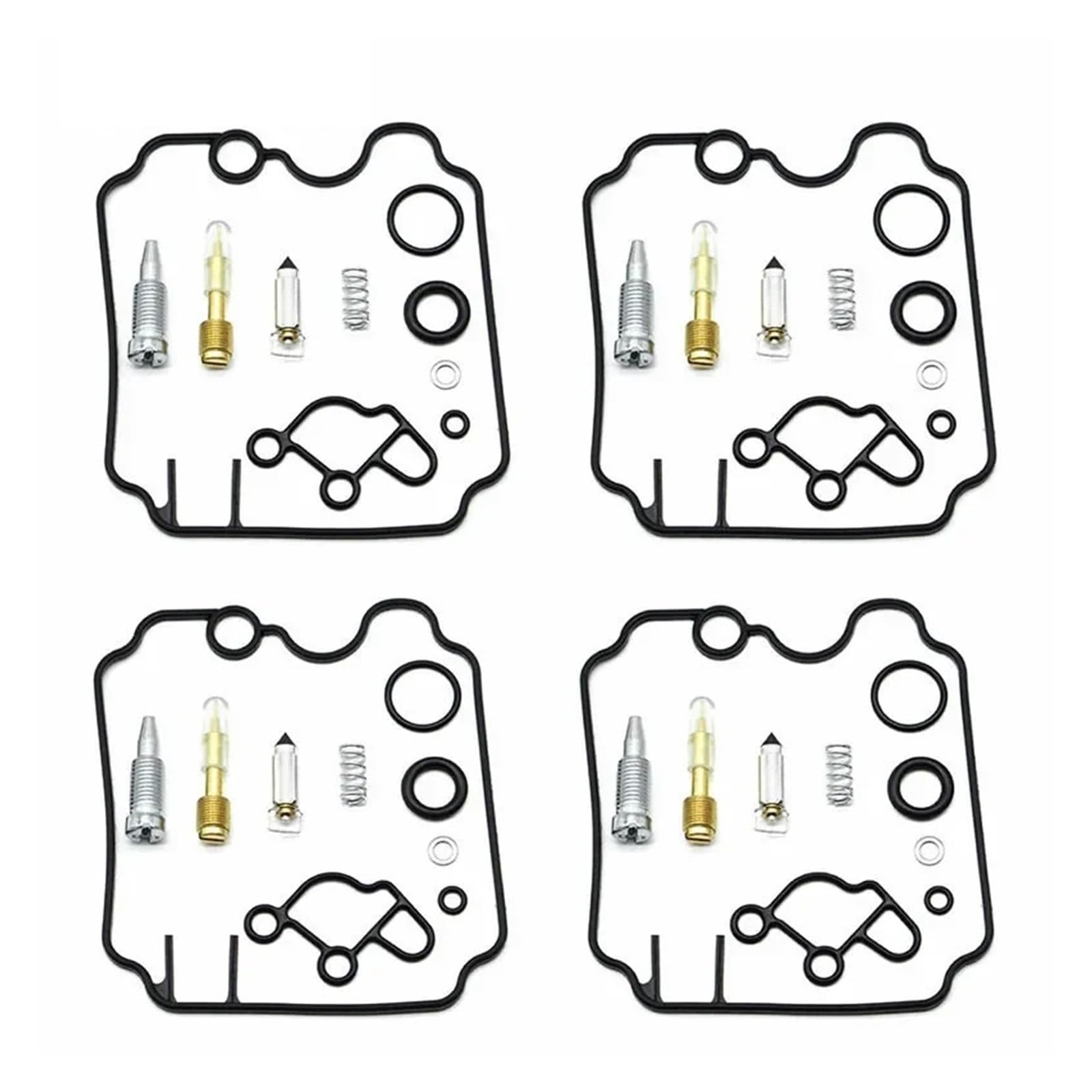 Vergaser-Reparatursatz for FZR600 Genesis 1989 1990 1991 1992 FZR 600 Dichtung Ventil O-Ring Teile Pilotschraube Vergaser 4 Sätze von LIMINGHUA