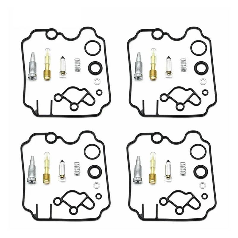 Vergaser-Reparatursatz for FZR600 Genesis 1989 1990 1991 1992 FZR 600 Dichtung Ventil O-Ring Teile Pilotschraube Vergaser 4 Sätze von LIMINGHUA