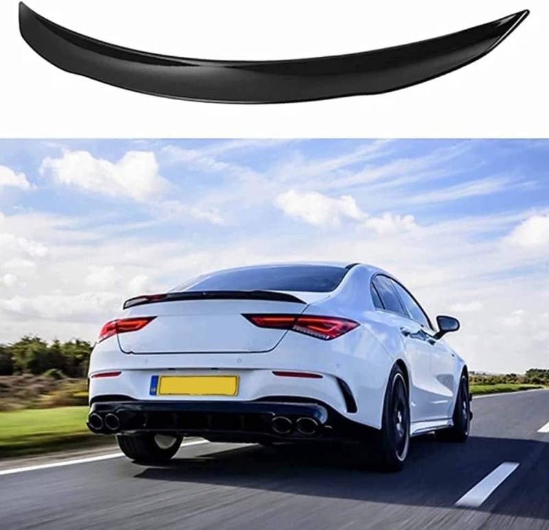 Auto ABS Heckspoiler für Benz W118 C118 CLA 35 CLA180 CLA200 CLA250 CLA45 AMG Line 2019 2020-2024, Zerstörungsfreier Einbau Heckflügel Dachspoiler Kofferraumspoiler Kratzfeste Styling Nachrüsten von LINCYS