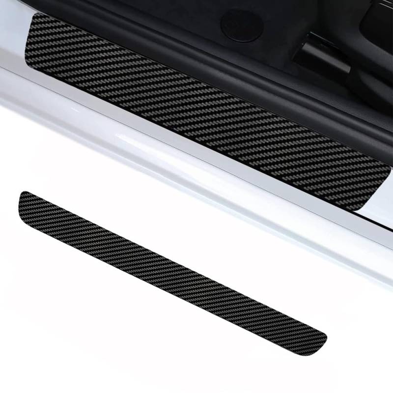 Auto Einstiegsleisten Schutzfolie, Für Audi Q2 SUV 2016-2022 Auto Scuff Plate Türschwelle Sill Aufkleber Auto Styling Zubehör,1piece von LINCYS