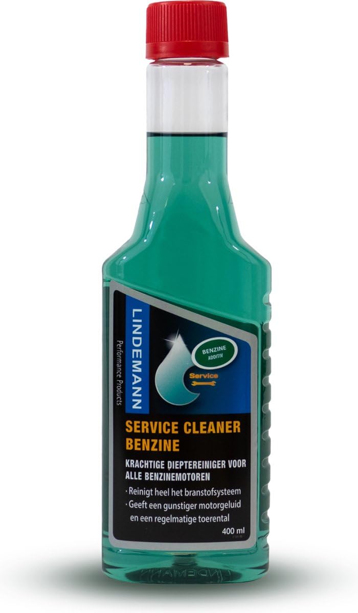 LINDEMANN Service Cleaner Benzine 400ML - Motorsystemreiniger Benzin - Motorreiniger Benzin - Benzin Additiv - Motorspülung - Injektor Reiniger - Katalysator Reiniger Benzin - Benzin Reiniger Auto von LINDEMANN