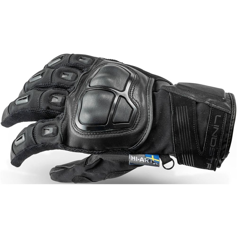 Lindstrands Sveg wasserdichte Motorrad Handschuhe, schwarz, 11 von LINDSTRANDS